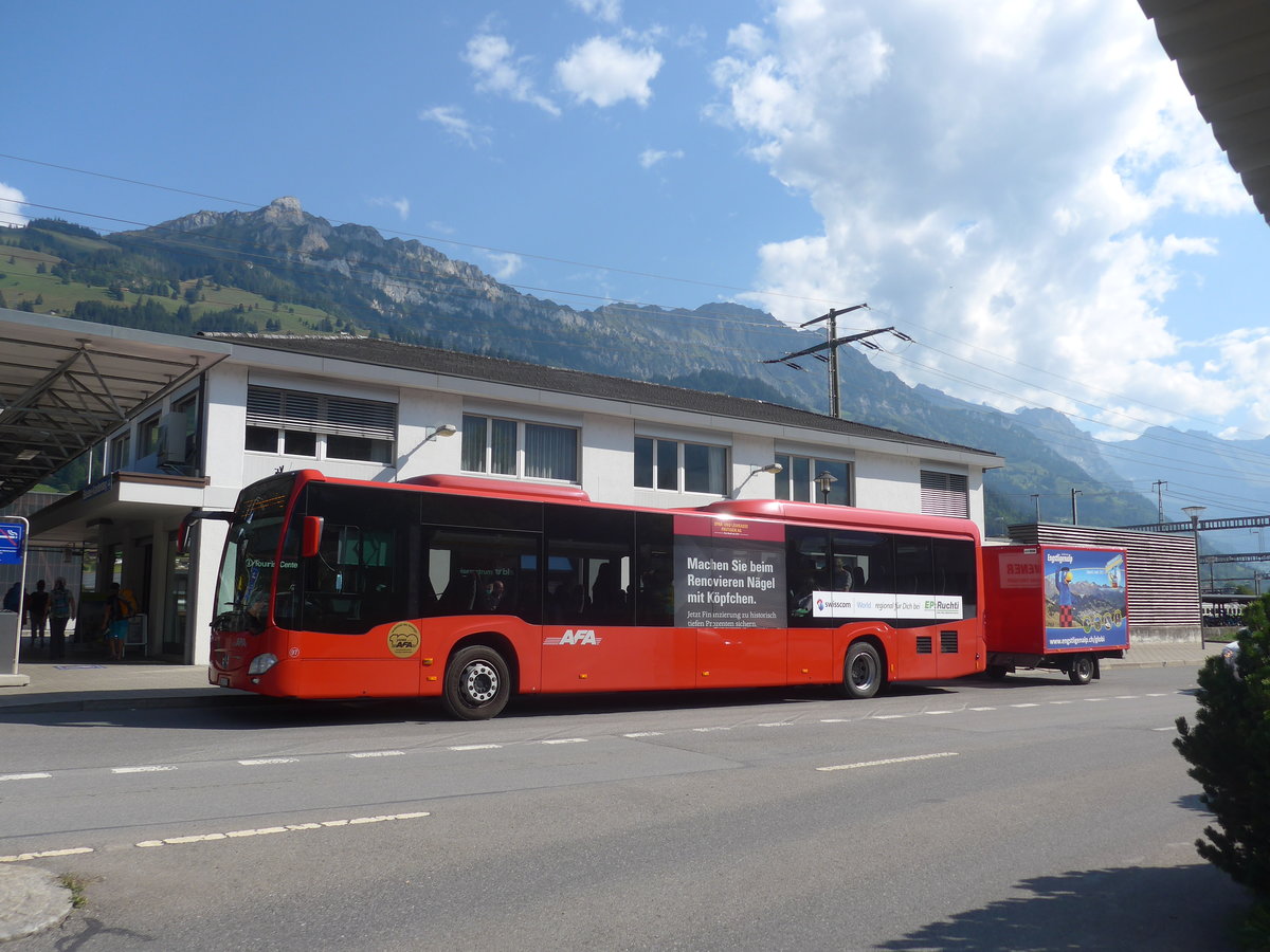 (220'782) - AFA Adelboden - Nr. 97/BE 823'927 - Mercedes am 14. September 2020 beim Bahnhof Frutigen