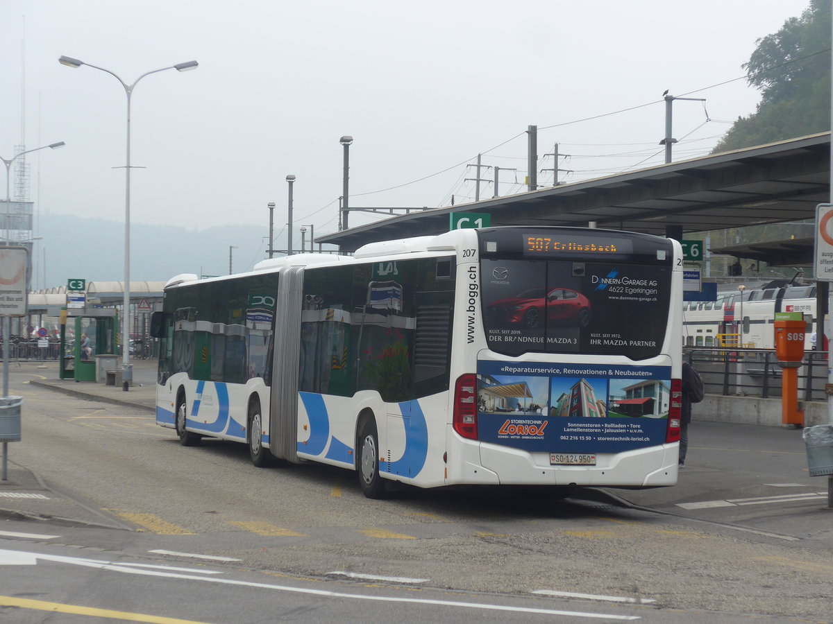 (220'822) - BOGG Wangen b.O. - Nr. 207/SO 124'950 - Mercedes am 20. September 2020 beim Bahnhof Olten