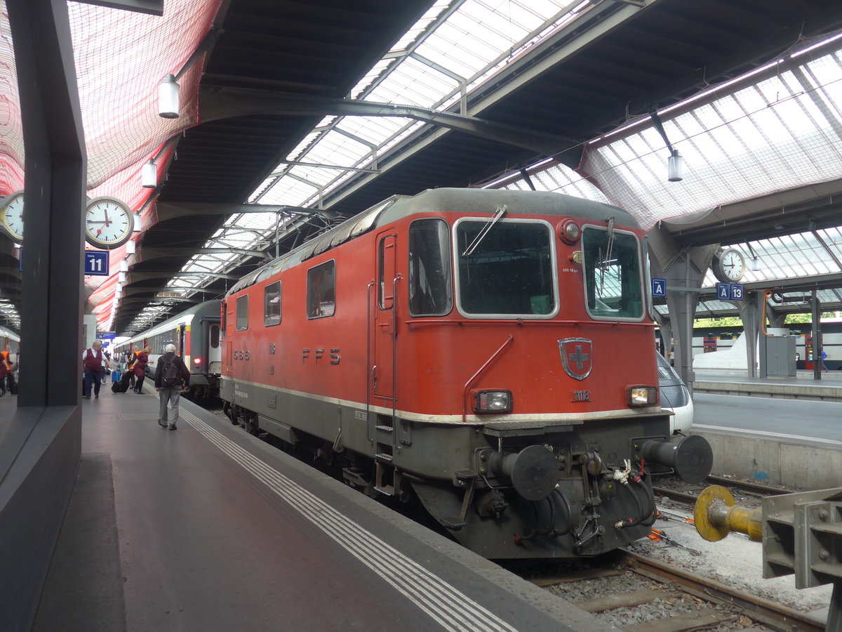 (220'957) - SBB-Lokomotive - Nr. 11'118 - am 22. September 2020 im Bahnhof Z�rich