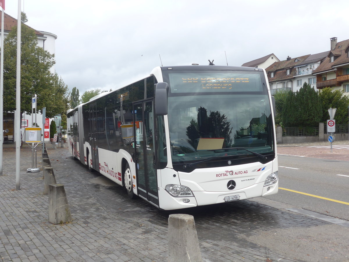 (221'359) - ARAG Ruswil - Nr. 38/LU 4256 - Mercedes am 25. September 2020 beim Bahnhof Zofingen