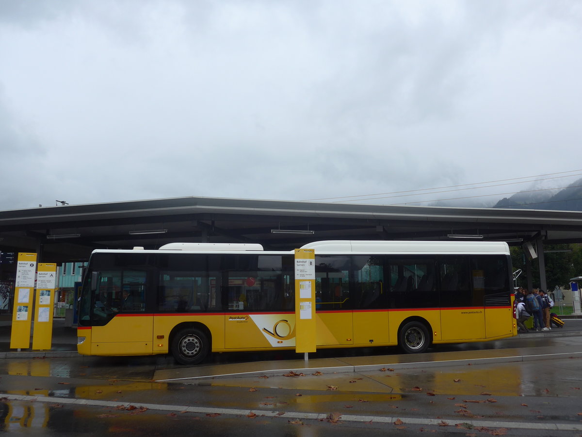 (221'423) - PostAuto Bern - BE 412'071 - Mercedes (ex AVG Meiringen Nr. 71) am 25. September 2020 beim Bahnhof Sarnen