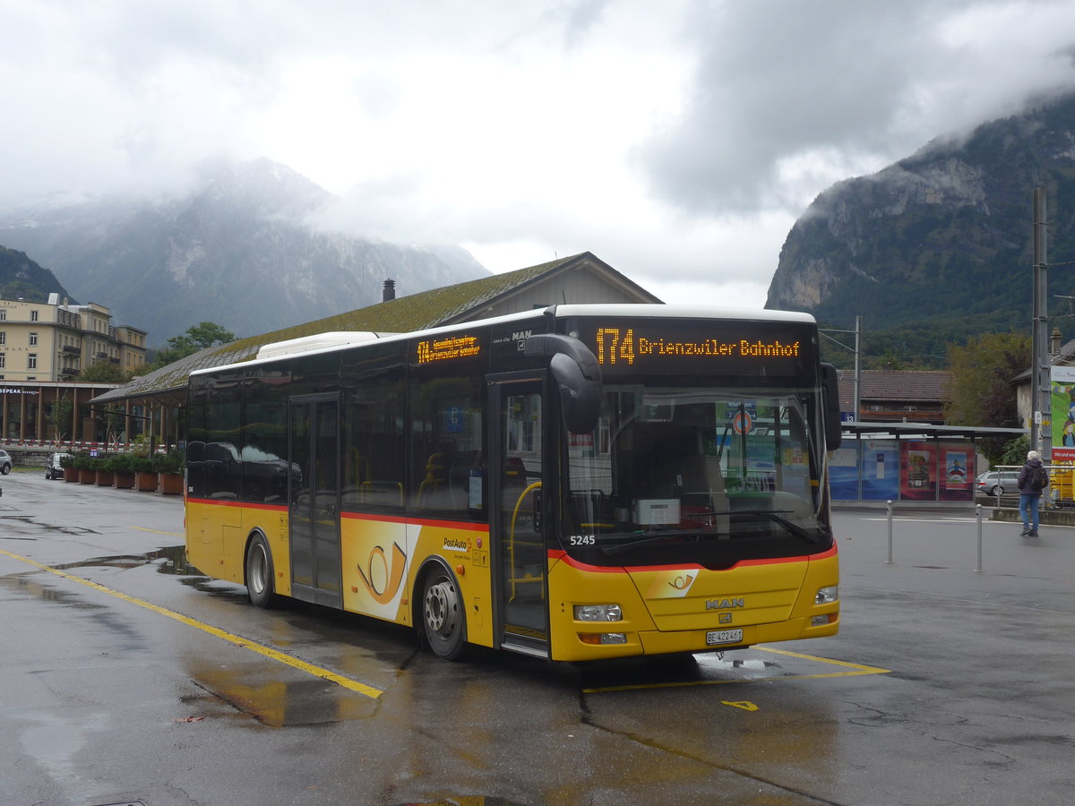 (221'429) - PostAuto Bern - BE 422'461 - MAN/Gppel (ex AVG Meiringen Nr. 61) am 25. September 2020 in Meiringen, Postautostation