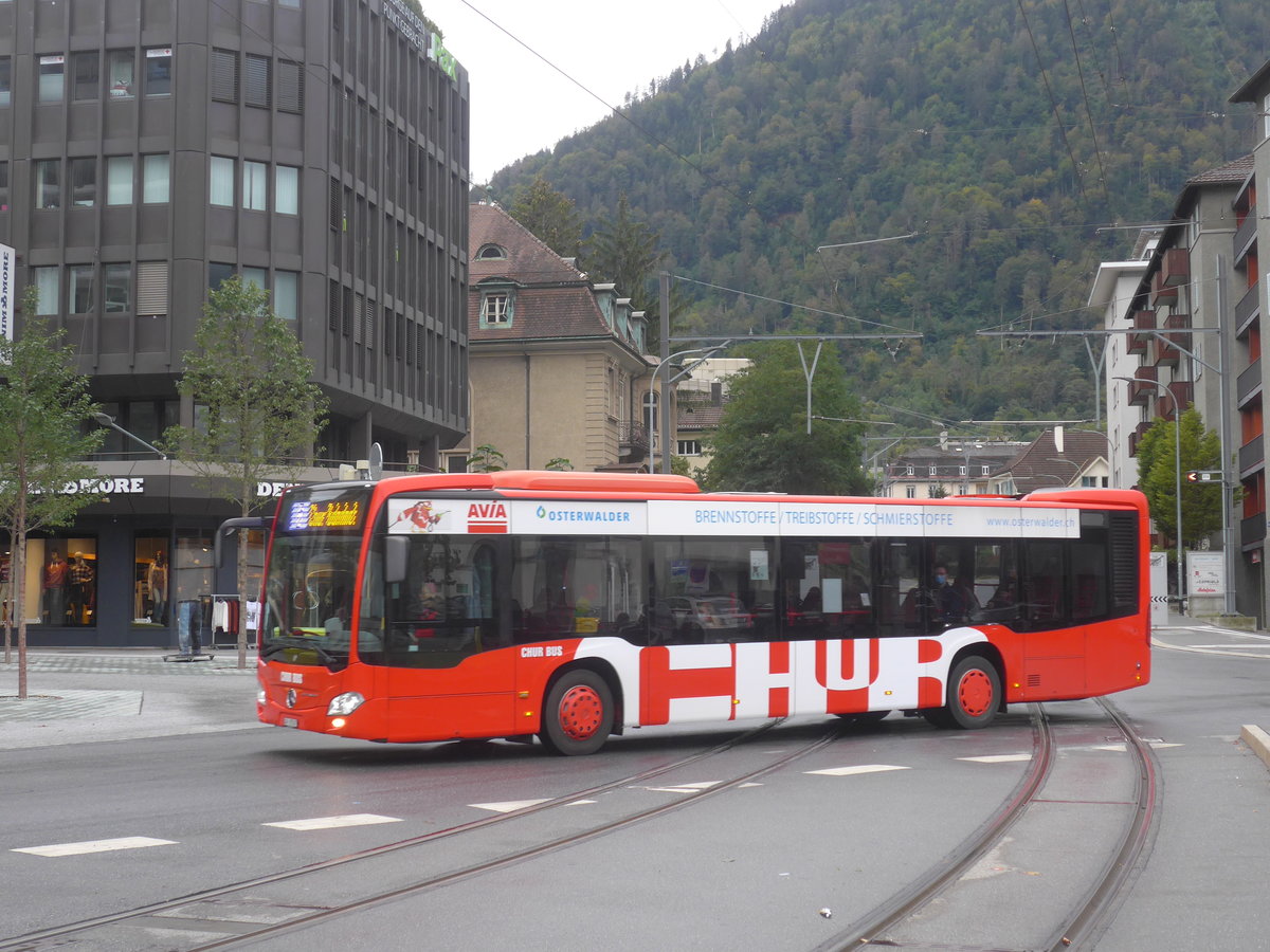 (221'449) - SBC Chur - Nr. 7/GR 97'507 - Mercedes am 26. September 2020 beim Bahnhof Chur