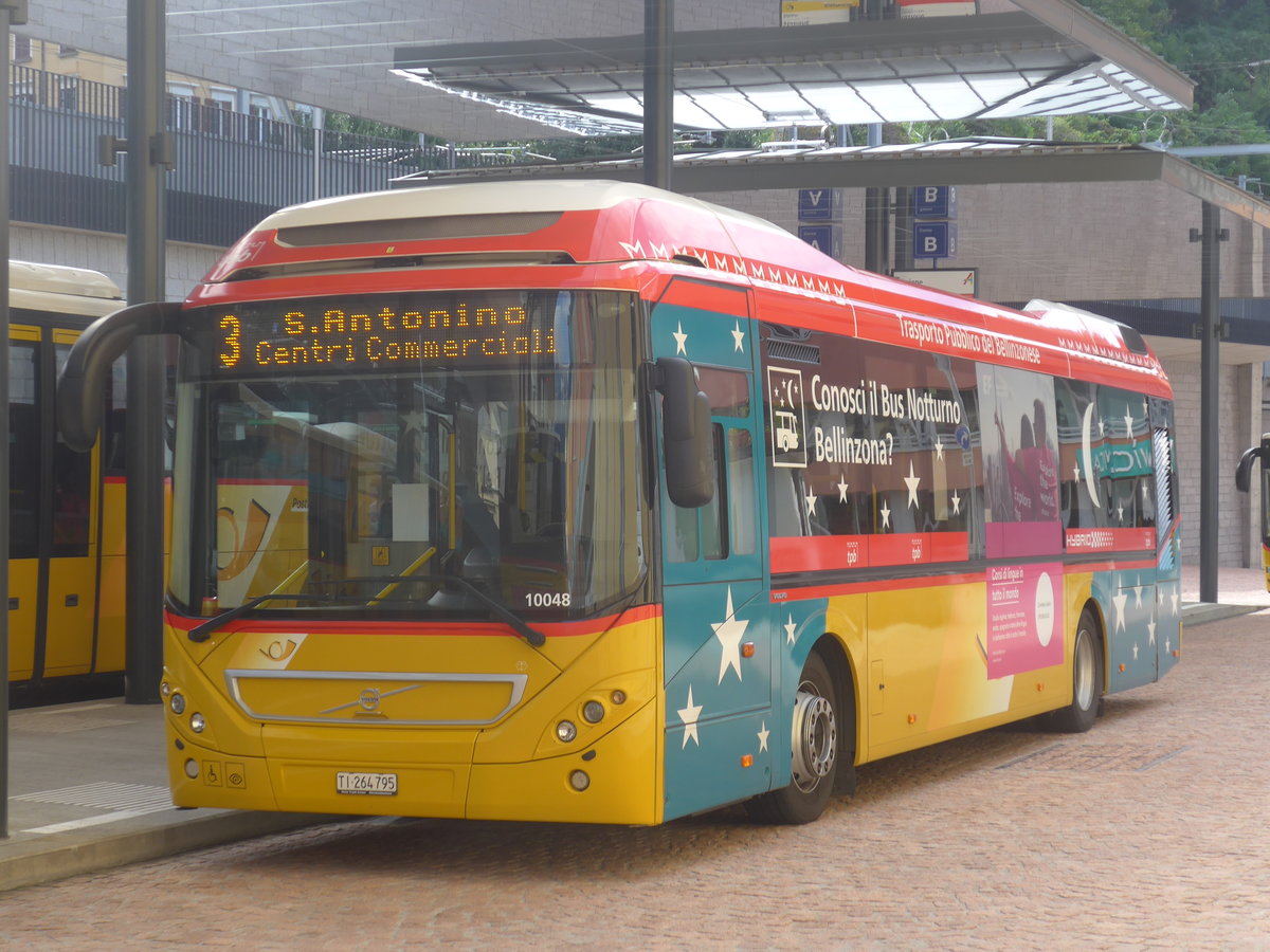 (221'470) - AutoPostale Ticino - TI 264'795 - Volvo am 26. September 2020 beim Bahnhof Bellinzona