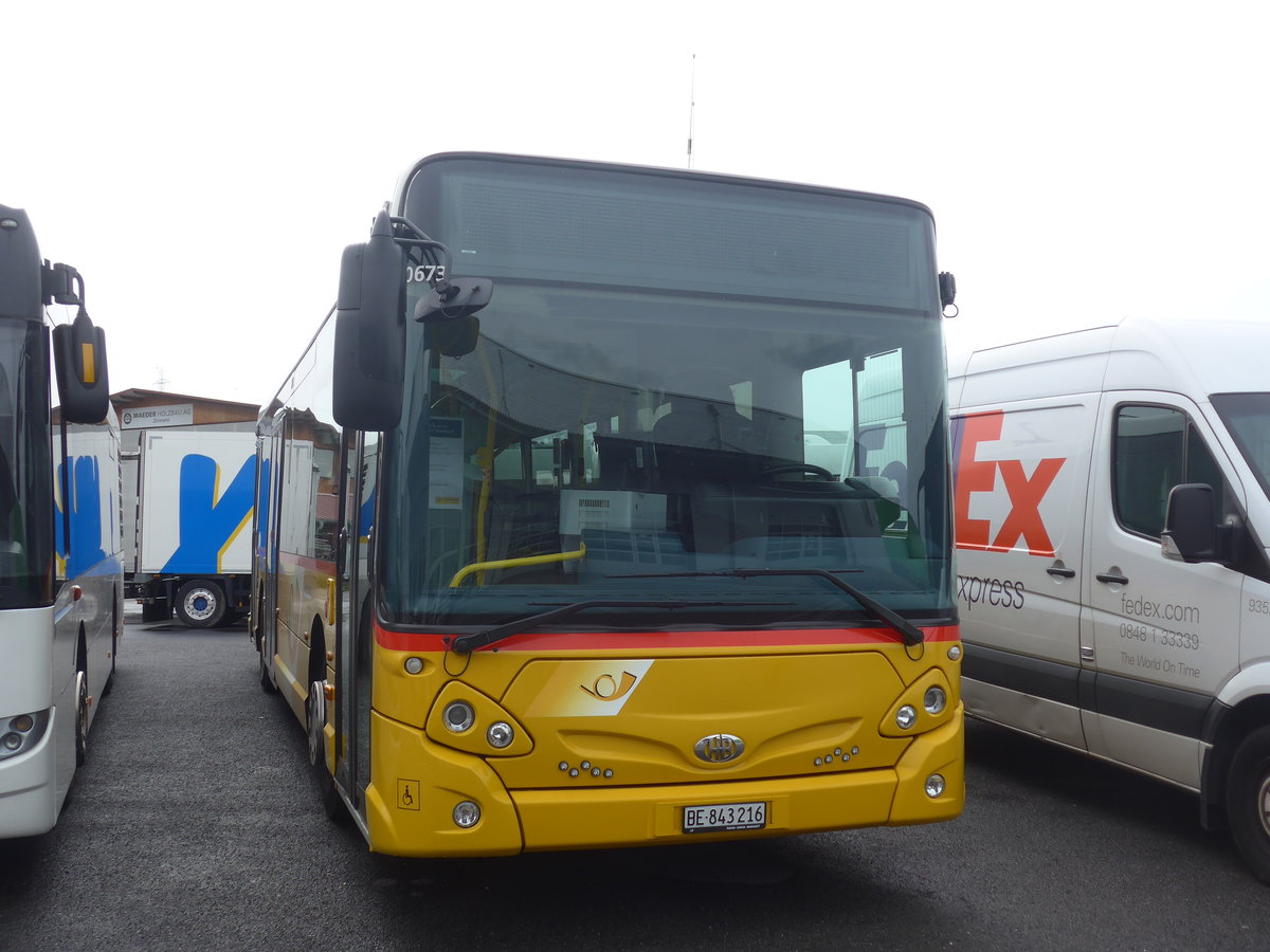 (221'566) - PostAuto Bern - Nr. 216/BE 843'216 - Heuliez am 27. September 2020 in Kerzers, Interbus