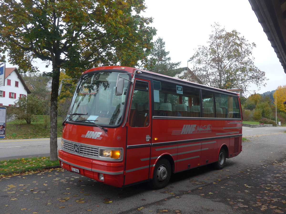 (221'884) - Biegger, Uster - Nr. 31/GL 1946 - Setra (ex AFA Adelboden Nr. 31; ex AFA Adelboden Nr. 10; ex Frhlich, Zrich) am 12. Oktober 2020 beim Bahnhof Gibswil