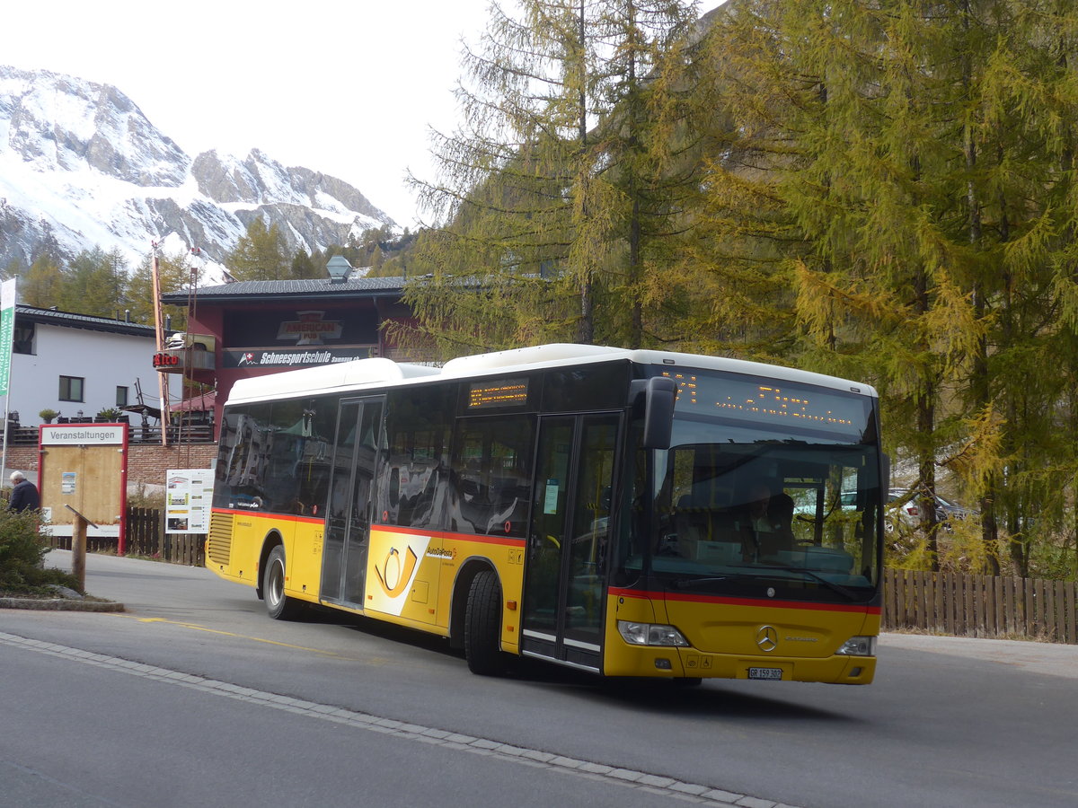 (222'141) - PostAuto Graubnden - GR 159'302 - Mercedes am 20. Oktober 2020 in Samnaun, Post