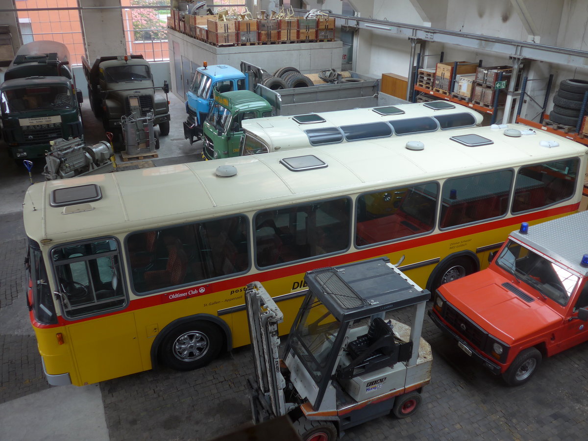 (222'285) - Oldtimer Club Saurer, Arbon - TG 95'083 - Saurer/Tscher (ex Schwizer, Goldach Nr. 2) am 21. Oktober 2020 in Arbon, Saurermuseum Depot