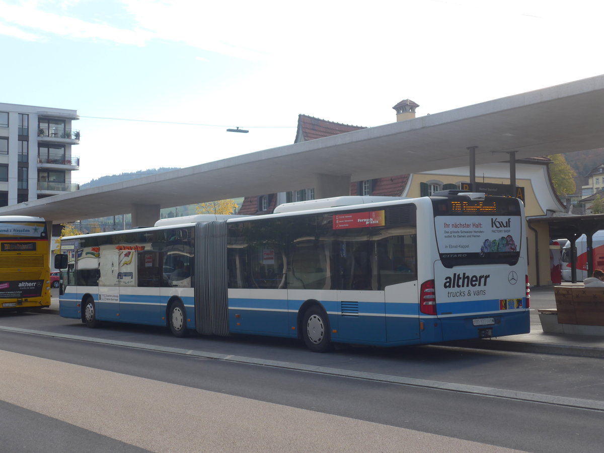 (222'458) - BLWE Wattwil - Nr. 5/SG 332'661 - Mercedes am 22. Oktober 2020 beim Bahnhof Wattwil