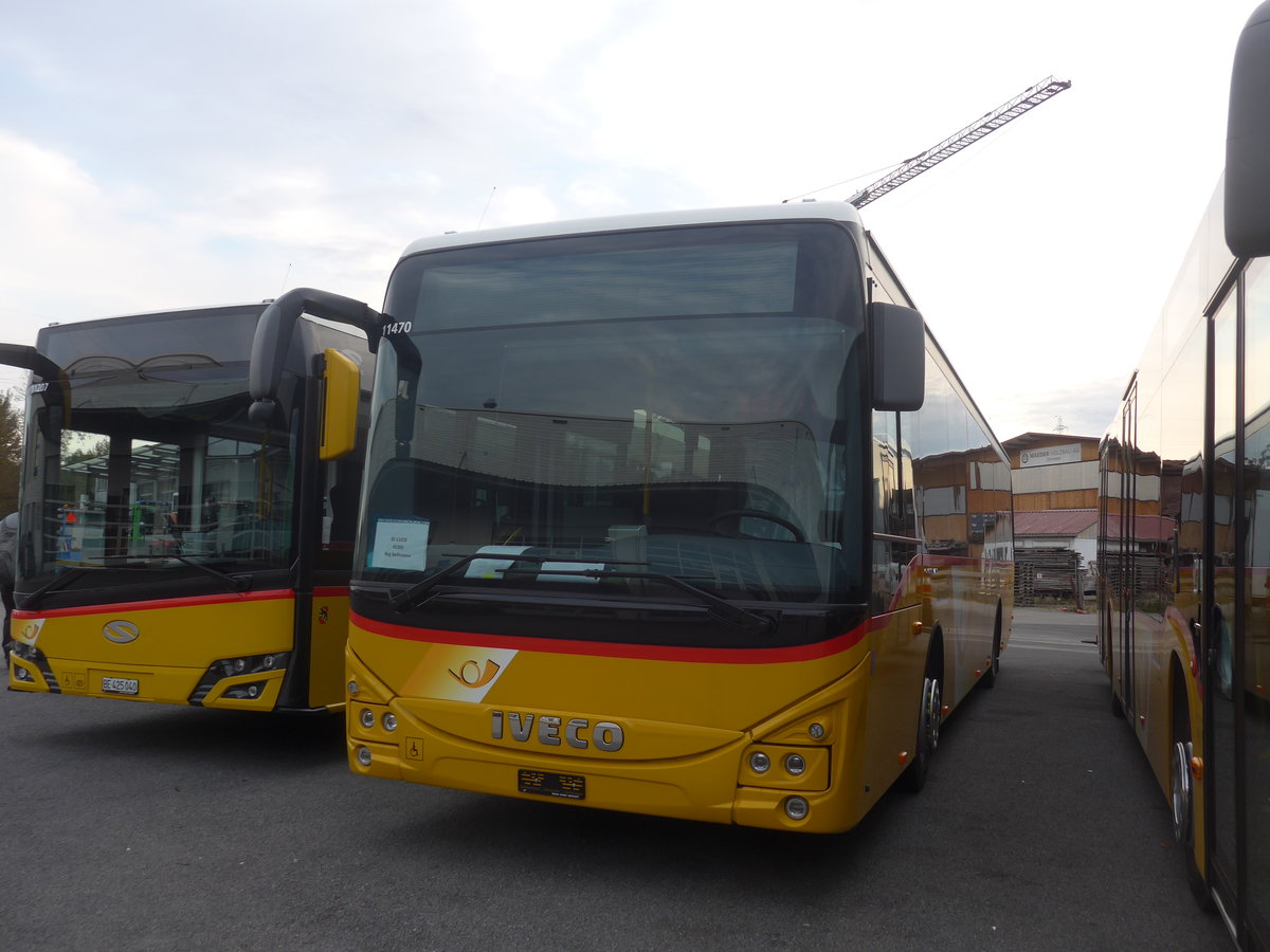 (222'686) - AutoPostale Ticino - PID 11'470 - Iveco am 25. Oktober 2020 in Kerzers, Interbus