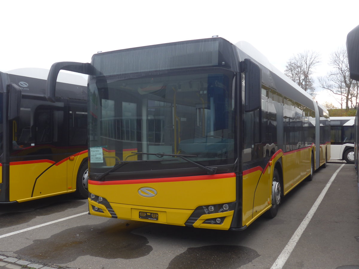 (222'762) - PostAuto Nordschweiz - (022'677) - Solaris am 1. November2 2020 in Ruswil, Garage ARAG