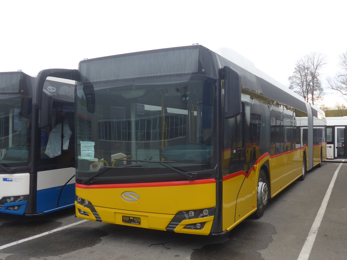 (222'763) - PostAuto Nordschweiz - (022'672) - Solaris am 1. November 2020 in Ruswil, Garage ARAG