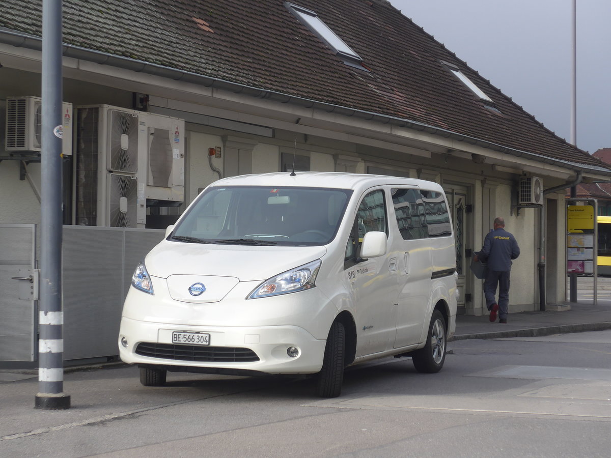 (222'968) - STI - Nr. 318/BE 566'304 - Nissan am 8. Dezember 2020 beim Bahnhof Thun