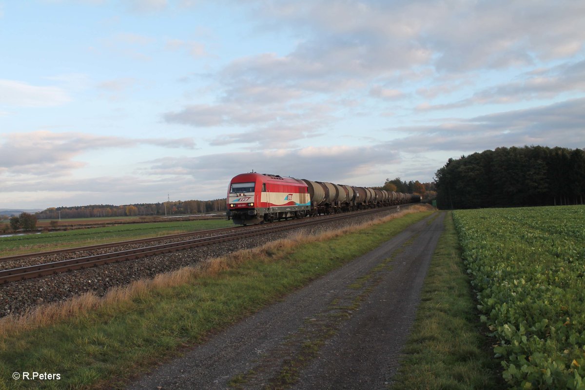 223 031 mit dem DGS95177 nach Marktredwitz bei Oberteich. 29.10.16