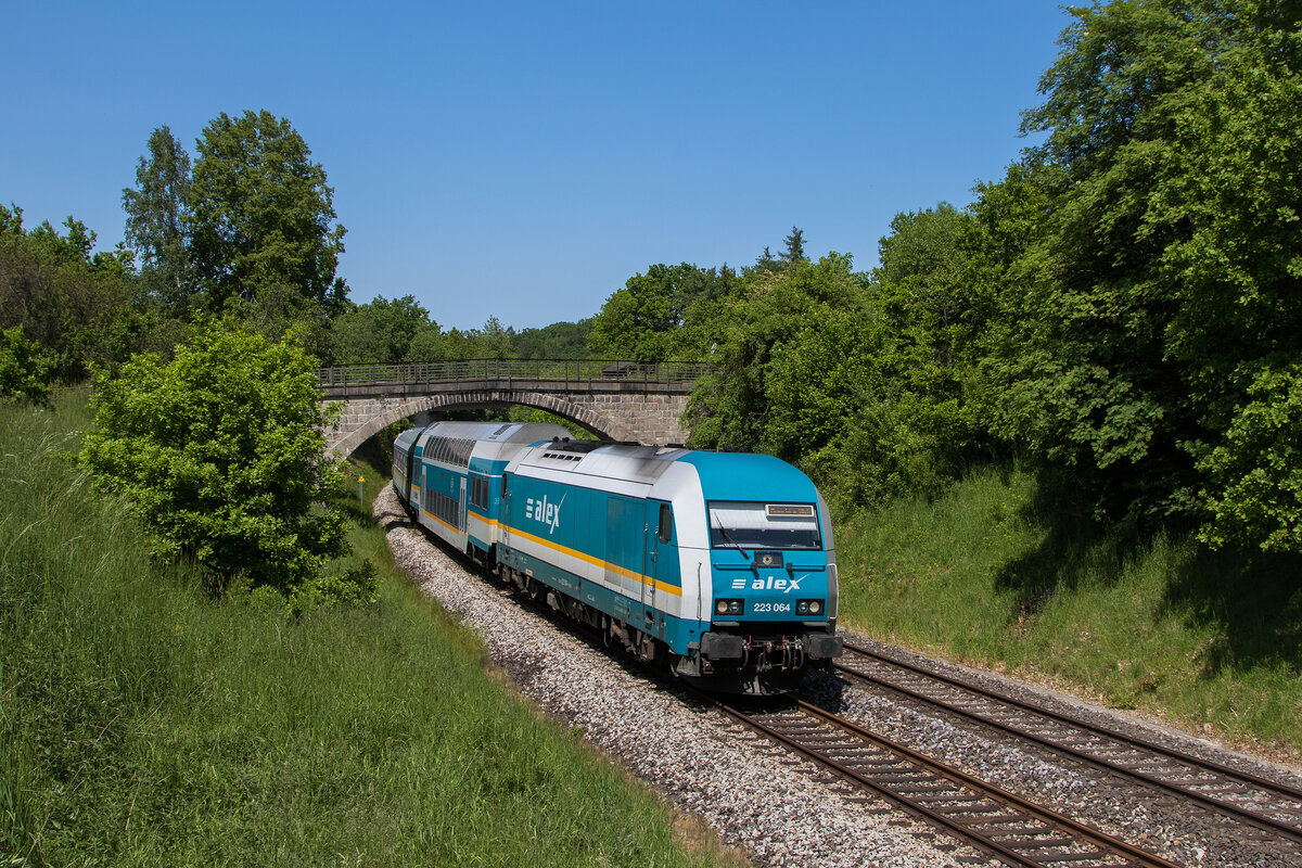 223 064 am 27. Mai 2023 bei Neustadt an der Waldnaab.