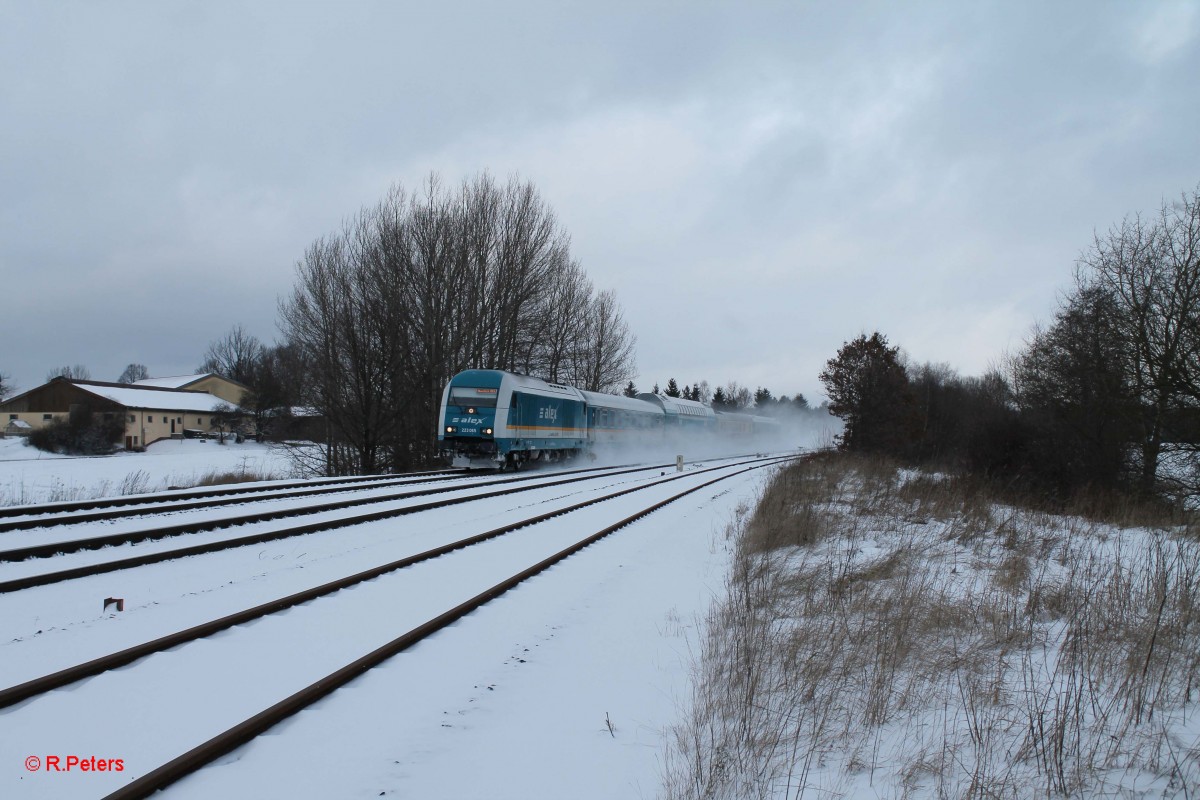 223 065 mit dem ALX84115 Hof - München bei Schönfeld. 07.12.13