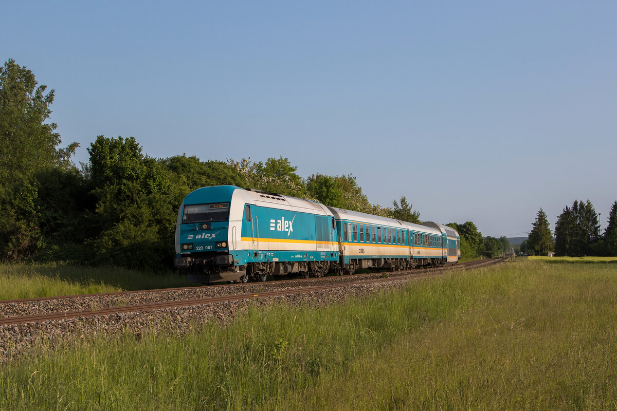 223 067 kurz vor Weiden am 28. Mai 2023.