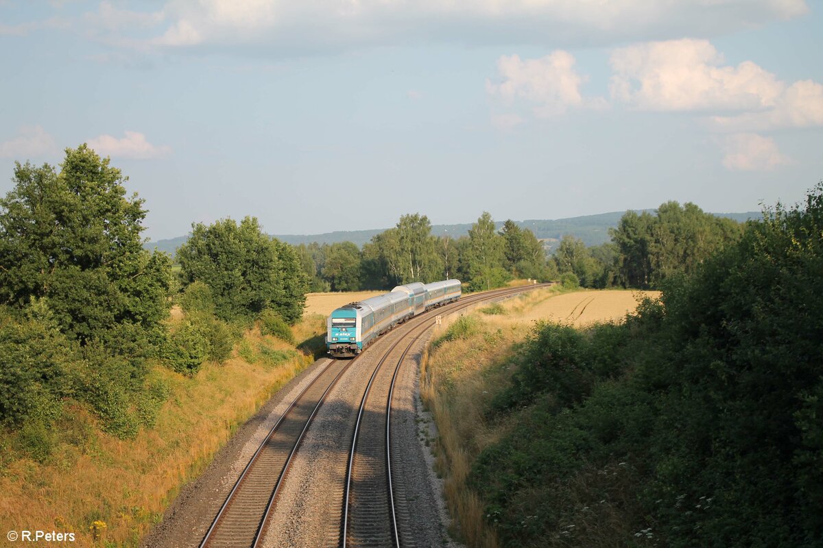 223 069 mit dem ALX RE2 79875 München - Hof bei Unterthölau. 23.07.21