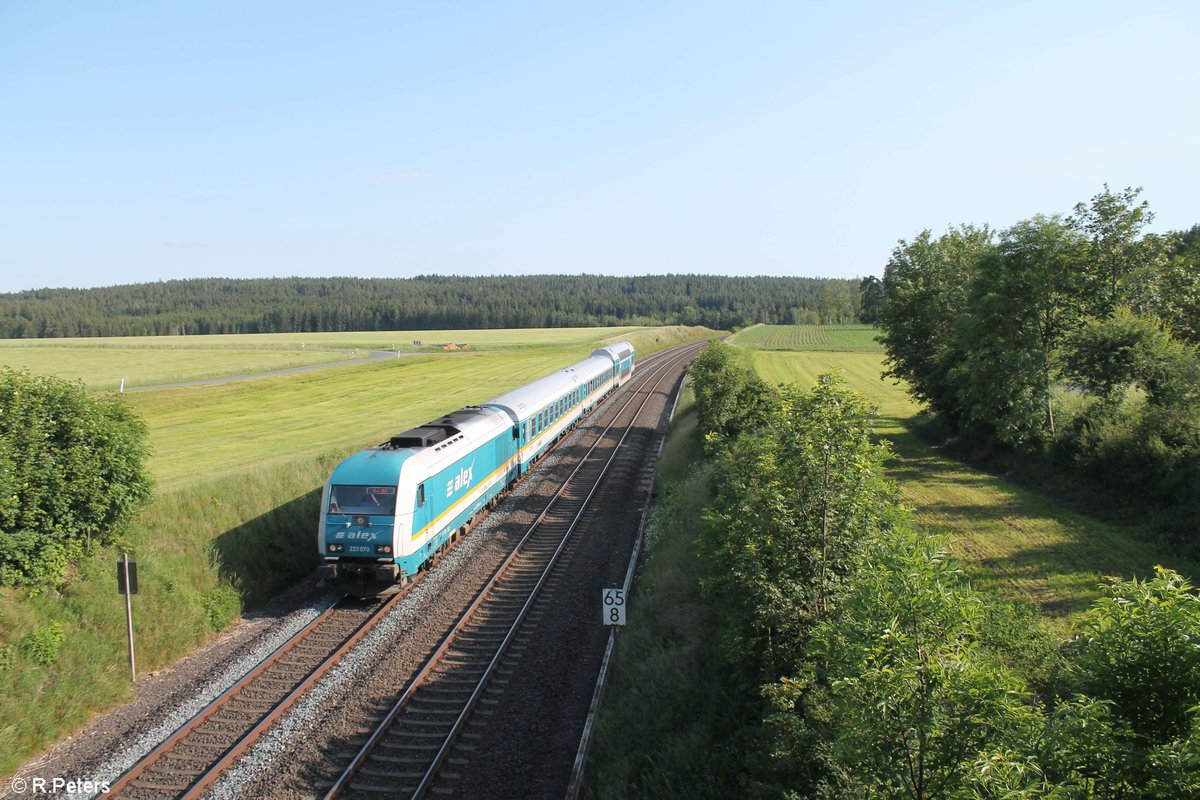 223 070 mit dem ALX79861 München - Hof bei Neudes. 23.06.20