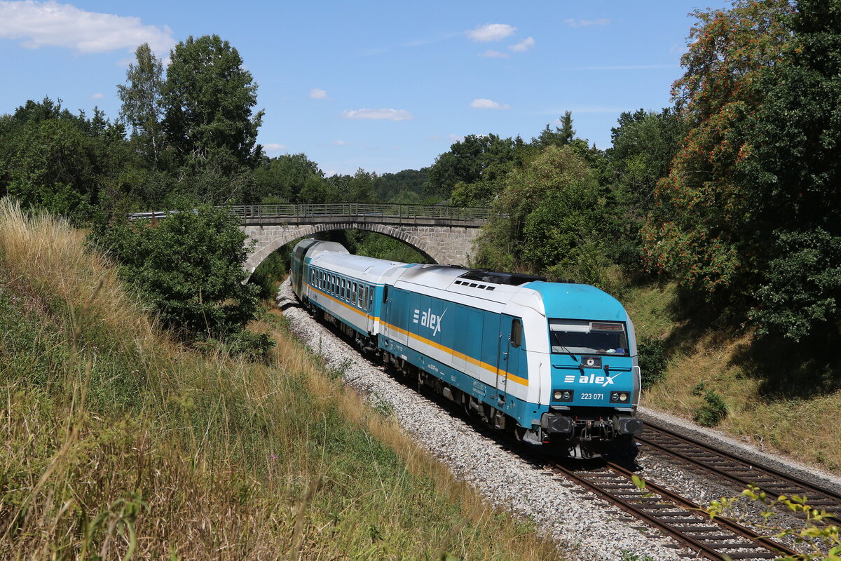 223 072 am 3. August 2022 bei Neustadt an der Waldnaab.