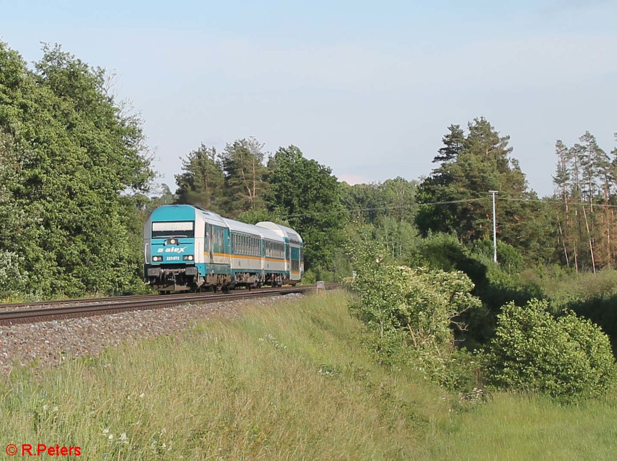 223 072  Griaß di Allgäu  mit dem ALX79861 München - Hof bei Oberteich. 21.06.20