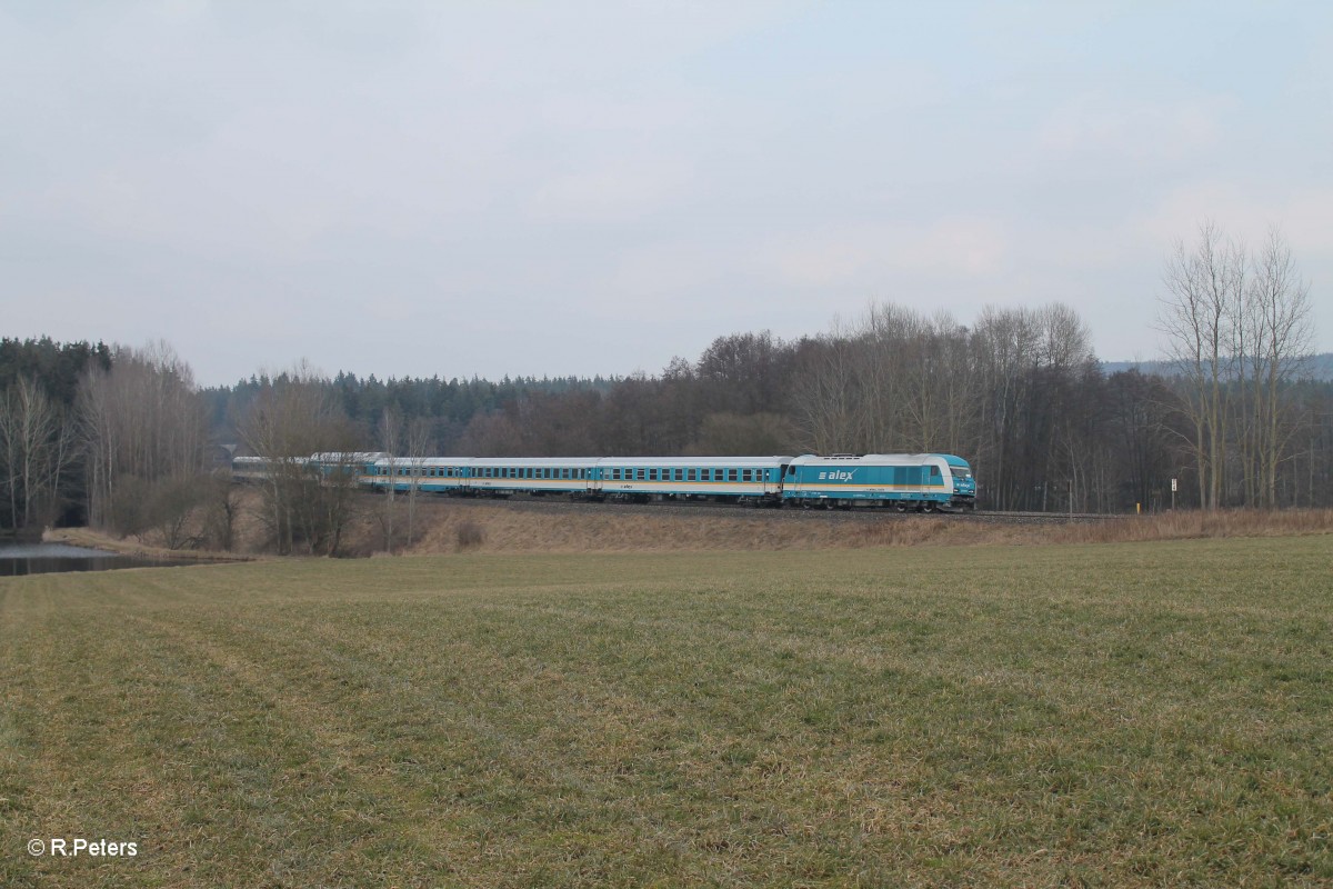 223 072 mit dem ALX84114 Hof - München bei Obertech. 02.03.14