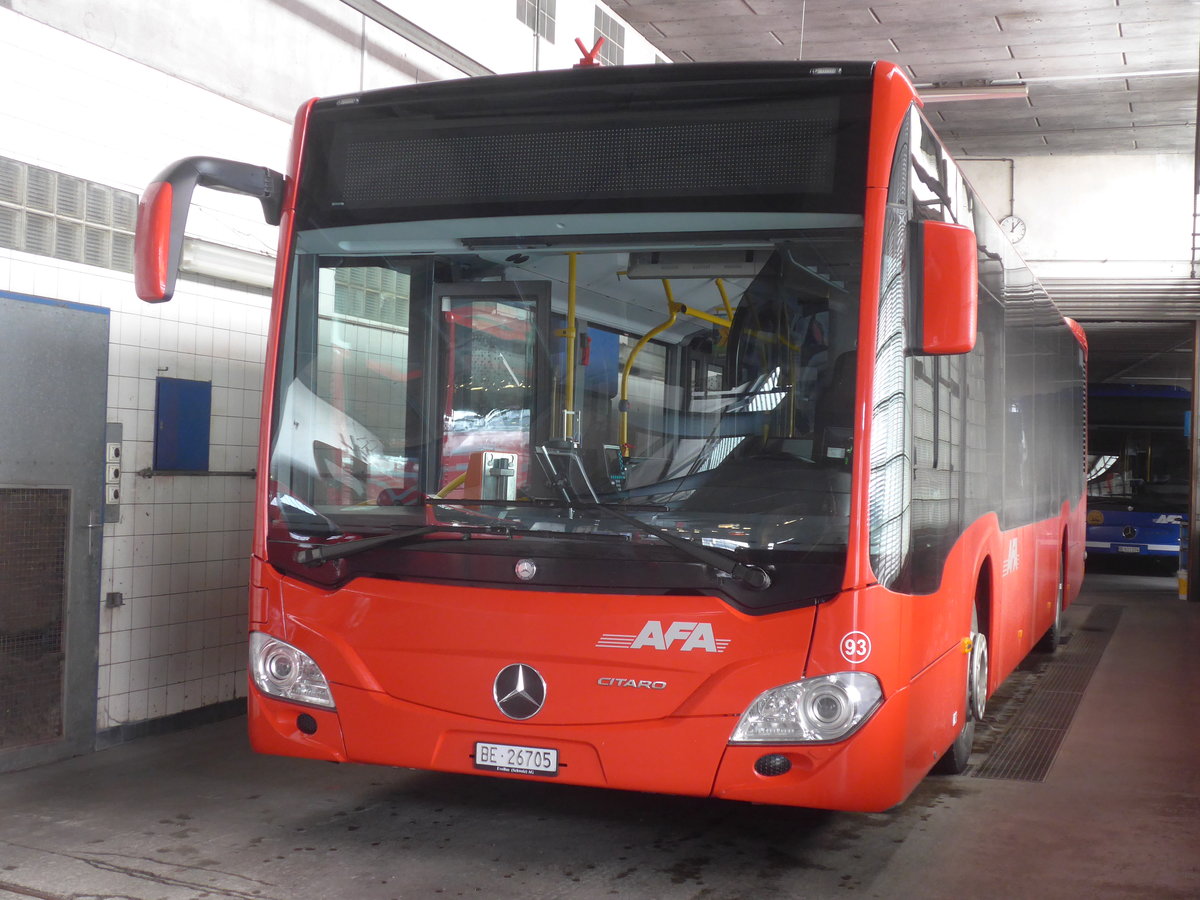 (223'001) - AFA Adelboden - Nr. 93/BE 26'705 - Mercedes am 13. Dezember 2020 in Adelboden, Busstation