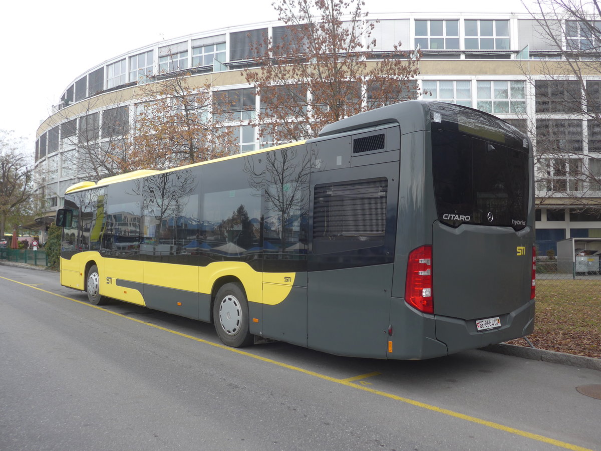 (223'051) - STI Thun - Nr. 410/BE 866'410 - Mercedes am 20. Dezember 2020 bei der Schifflndte Thun