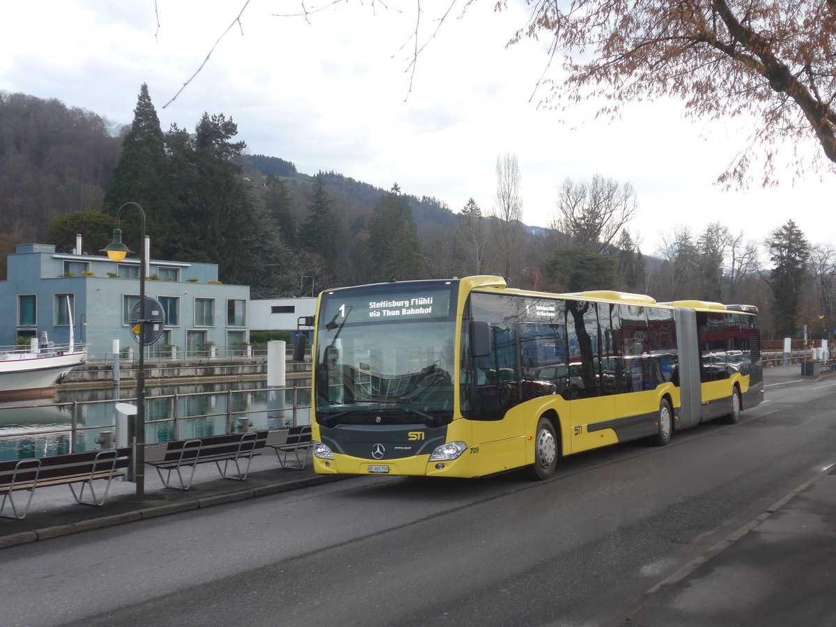 (223'065) - STI Thun - Nr. 709/BE 865'709 - Mercedes am 23. Dezember 2020 bei der Schifflndte Thun