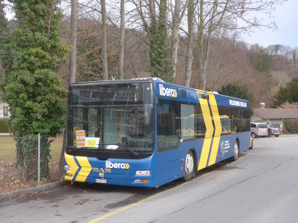 (223'074) - STI Thun - Nr. 128/BE 800'128 - MAN am 24. Dezember 2020 bei der Schifflndte Thun