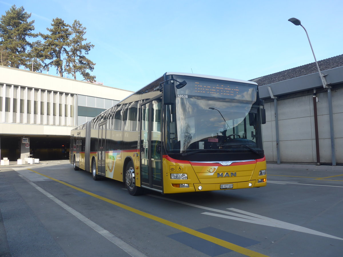 (223'111) - PostAuto Bern - Nr. 669/BE 827'669 - MAN am 26. Dezember 2020 in Bern, Postautostation