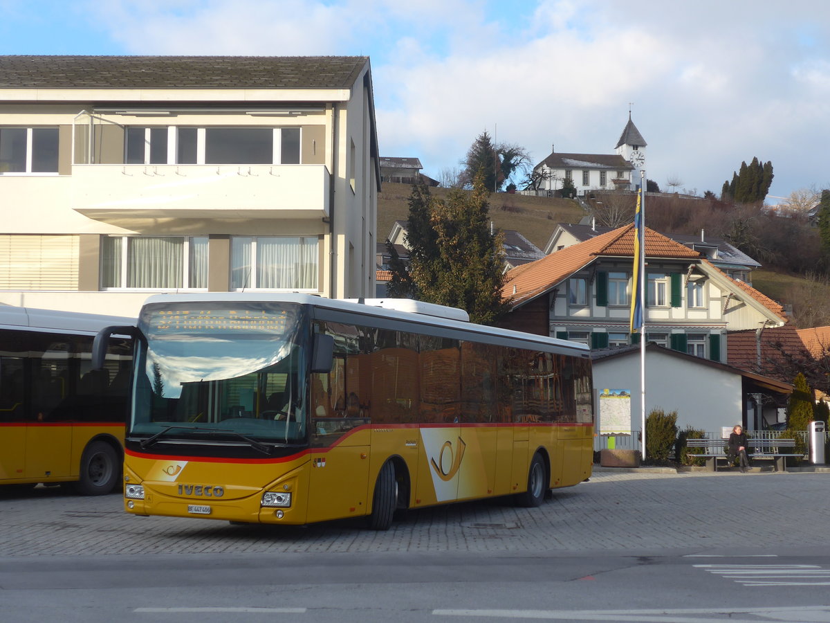 (223'120) - Engeloch, Riggisberg - Nr. 3/BE 447'406 - Iveco am 26. Dezember 2020 in Riggisberg, Post