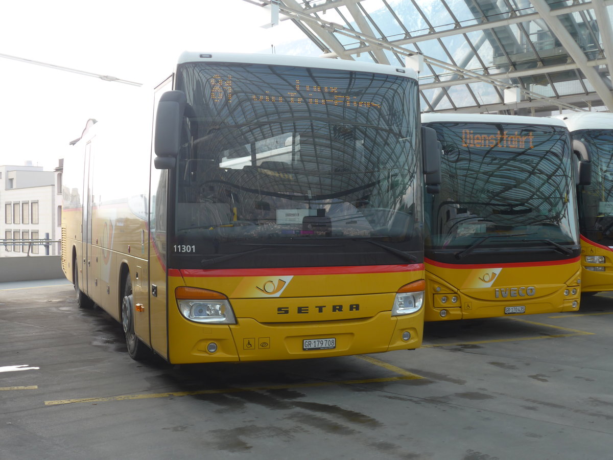 (223'251) - PostAuto Graubnden - GR 179'708 - Setra am 2. Januar 2021 in Chur, Postautostation