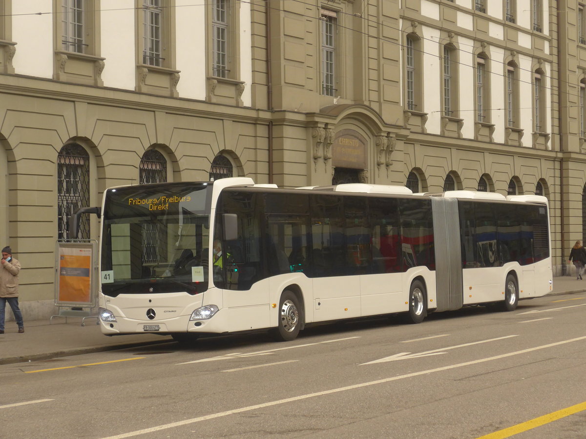 (223'398) - Intertours, Domdidier - Nr. 202/FR 300'477 - Mercedes am 6. Februar 2021 beim Bahnhof Bern