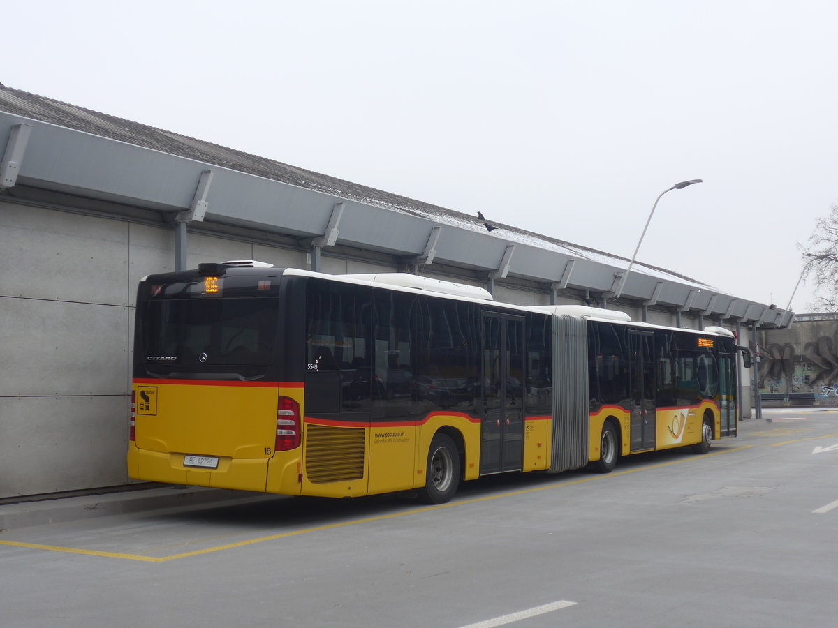 (223'485) - Steiner, Ortschwaben - Nr. 18/BE 42'726 - Mercedes am 12. Februar 2021 in Bern, Postautostation