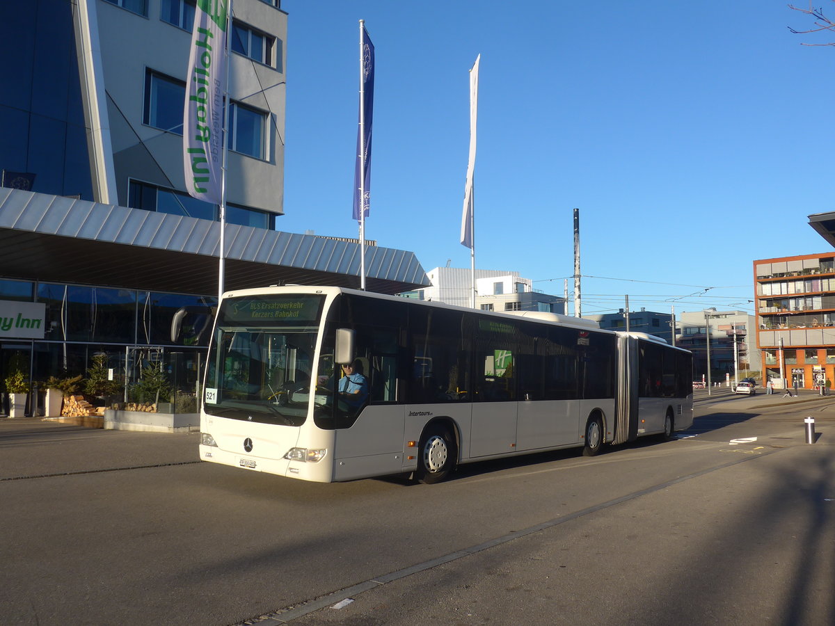 (223'700) - Intertours, Domdidier - Nr. 210/FR 300'480 - Mercedes (ex STI Thun Nr. 134) am 21. Februar 2021 beim Bahnhof Bern Brnnen Westside