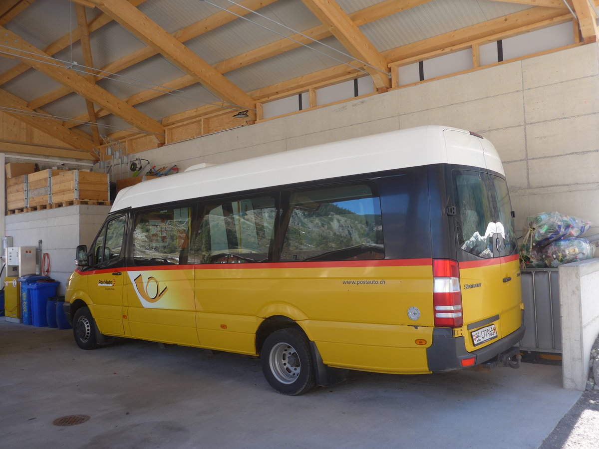 (223'745) - PostAuto Bern - BE 477'965 - Mercedes am 25. Februar 2021 in Stechelberg, Garage