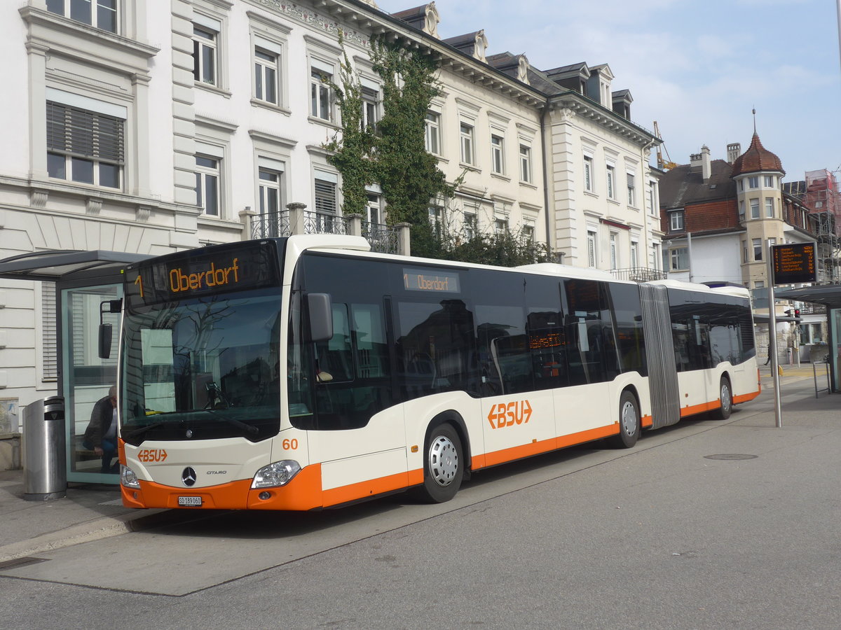 (223'957) - BSU Solothurn - Nr. 60/SO 189'060 - Mercedes am 4. Mrz 2021 beim Hauptbahnhof Solothurn