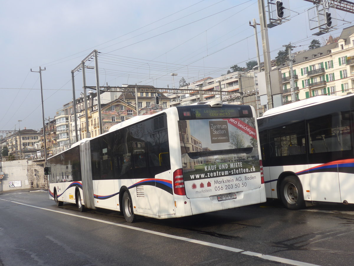 (224'000) - Wicki, Zufikon - NE 165'361 - Mercedes (ex AG 6092) am 7. Mrz 2021 beim Bahnhof Neuchtel (Einsatz CarPostal)