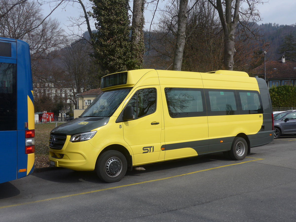 (224'051) - STI Thun - Nr. 5/BE 816'005 - Mercedes am 9. Mrz 2021 bei der Schifflndte Thun