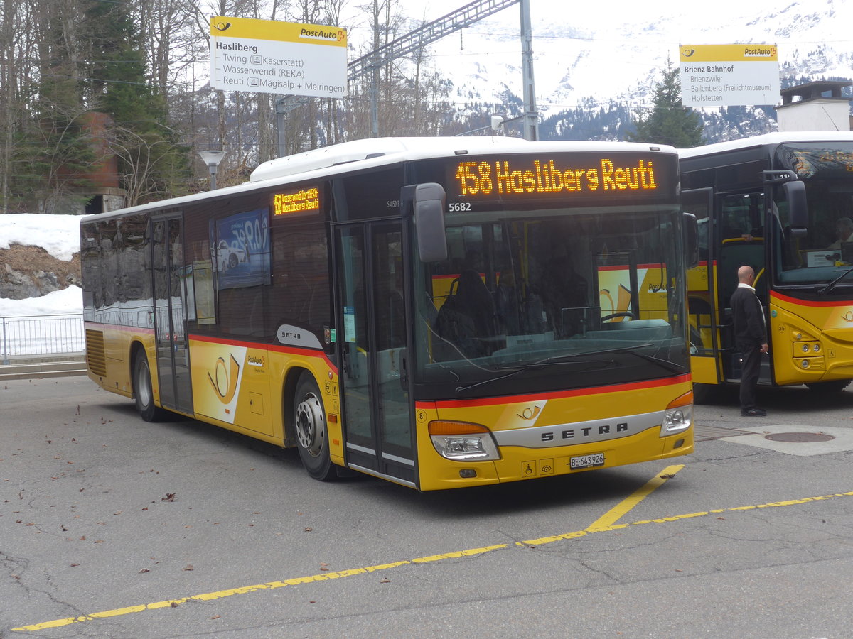 (224'111) - Flck, Brienz - Nr. 8/BE 643'926 - Setra am 13. Mrz 2021 auf dem Brnigpass