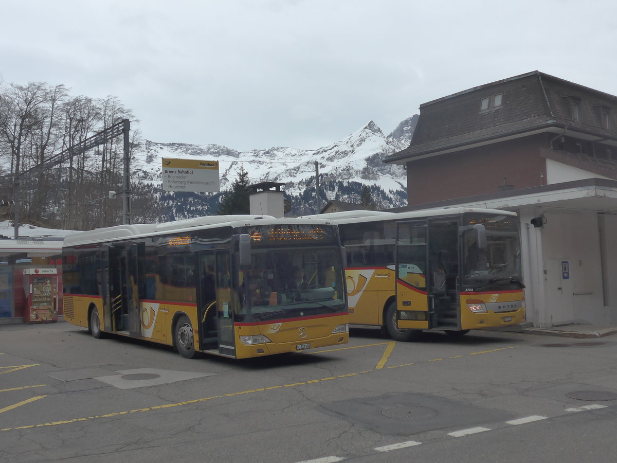 (224'125) - PostAuto Bern - BE 538'988 - Mercedes (ex BE 637'781) am 13. Mrz 2021 auf dem Brnigpass