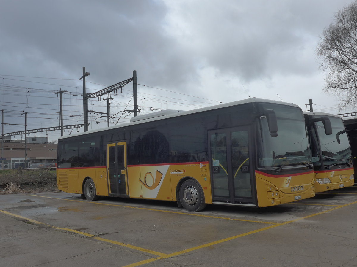 (224'184) - CarPostal Ouest - VD 626'568 - Iveco am 14. Mrz 2021 in Yverdon, Garage