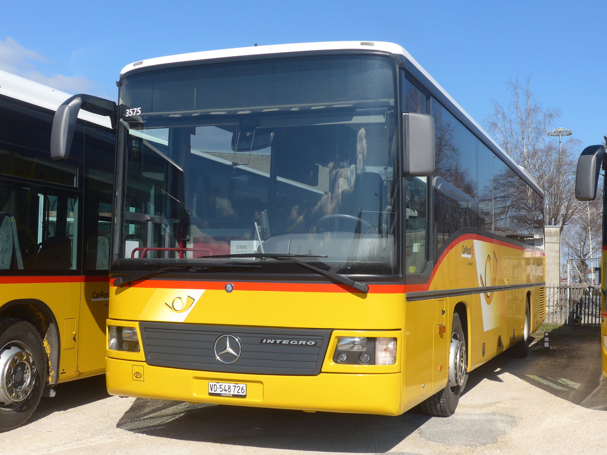 (224'310) - CarPostal Ouest - VD 548'726 - Mercedes am 20. Mrz 2021 in Yverdon, Garage