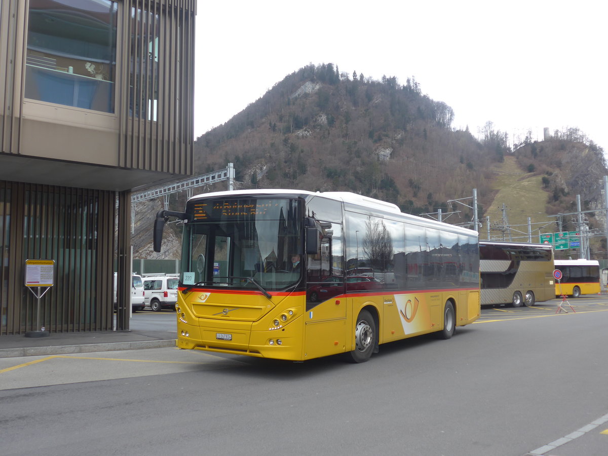 (224'396) - Huber, Entlebuch - LU 247'814 - Volvo am 27. Mrz 2021 beim Bahnhof Stansstad