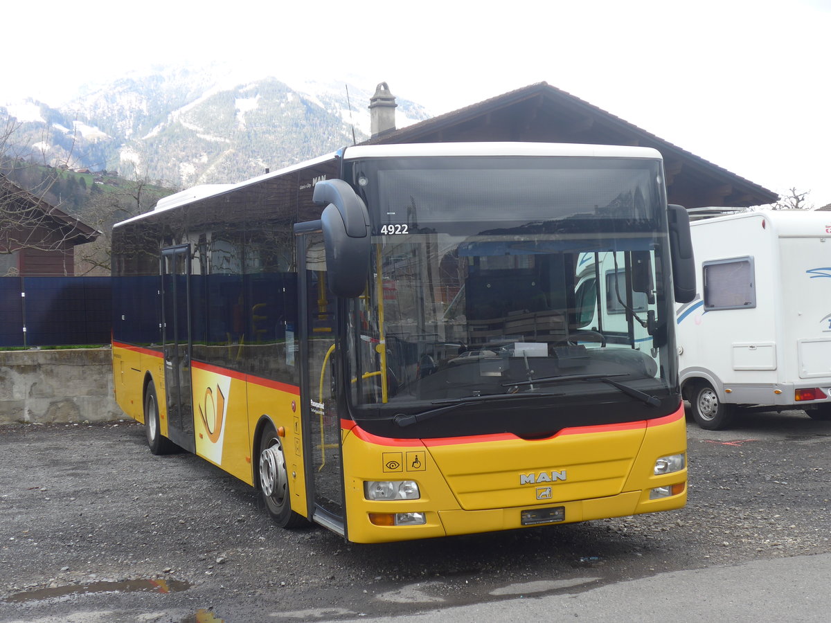 (224'458) - PostAuto Zentralschweiz - Nr. 7 - MAN/Gppel (ex Dillier, Sarnen Nr. 7) am 27. Mrz 2021 in Sarnen, Garage