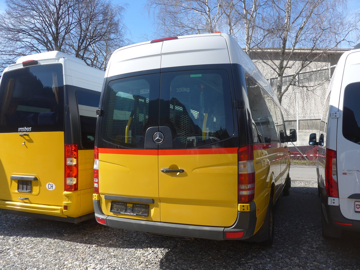 (224'500) - PostAuto Graubnden - (GR 175'248) - Mercedes (ex PostAuto Ostschweiz; ex Haas, Eggerstanden) am 28. Mrz 2021 in Landquart, Garage Bardill