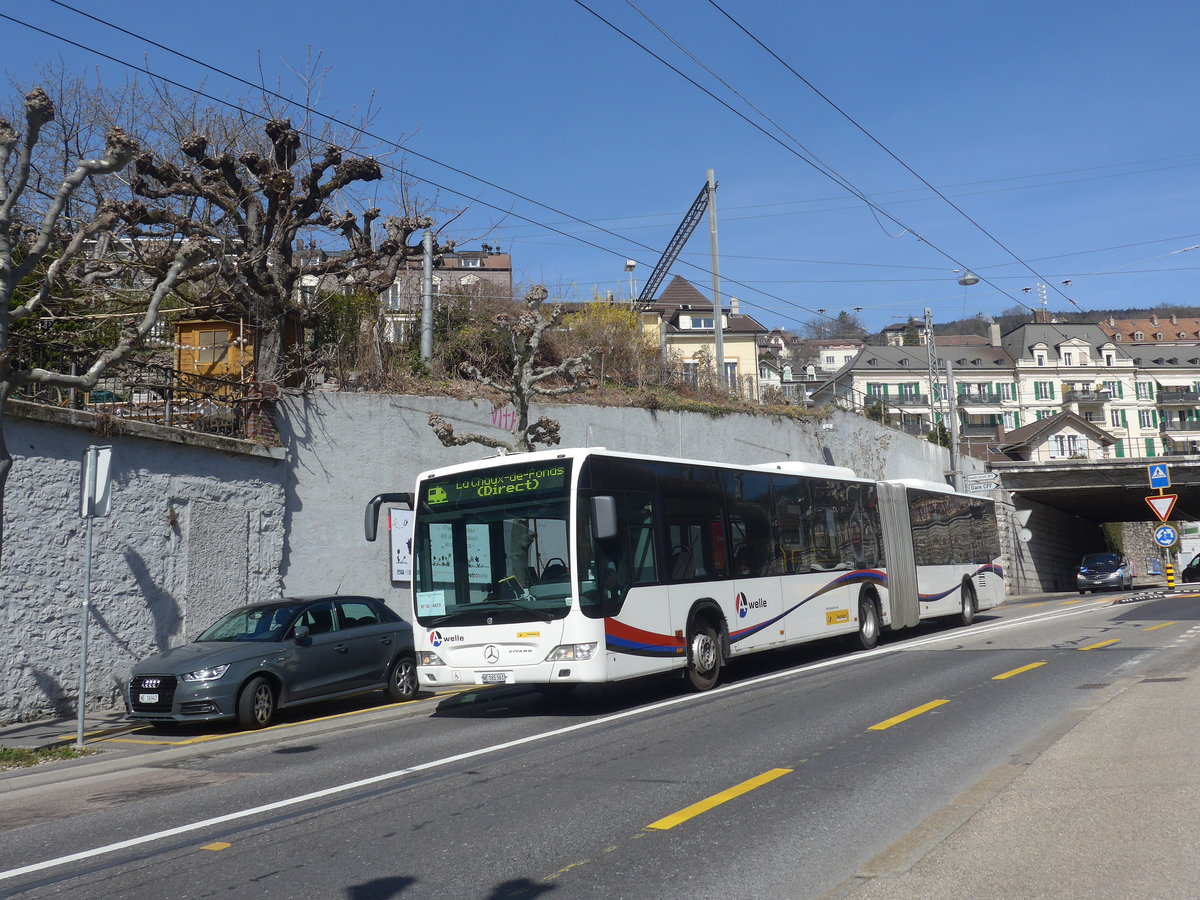 (224'590) - Wicki, Zufikon - NE 165'361 - Mercedes (ex AG 6092) am 29. Mrz 2021 in Neuchtel, Avenue de la Gare (Einsatz CarPostal)