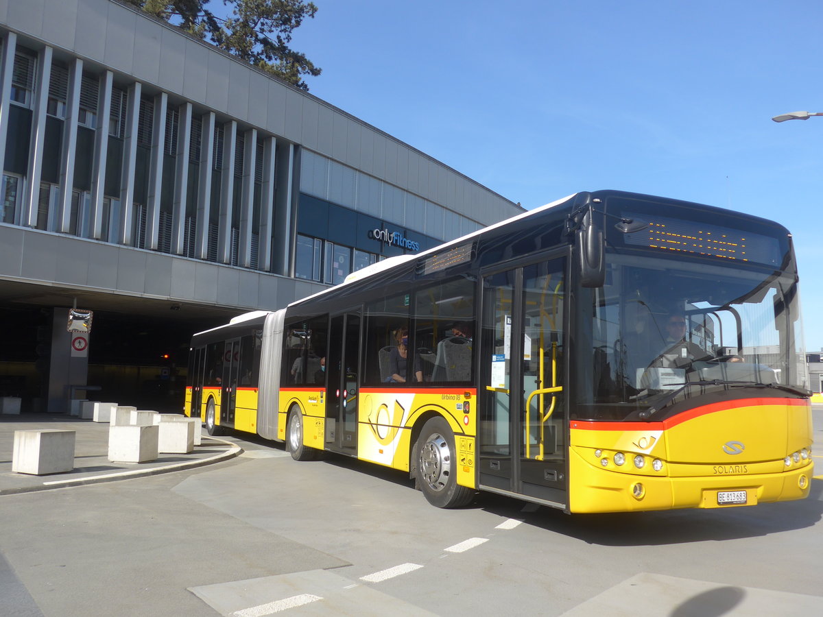 (224'633) - PostAuto Bern - Nr. 683/BE 813'683 - Solaris am 29. Mrz 2021 in Bern, Postautostation