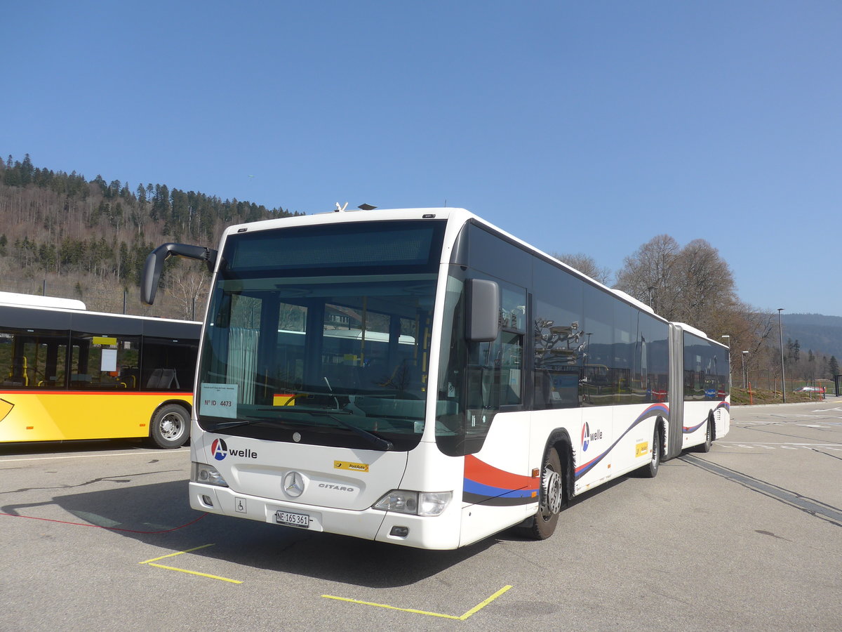 (224'675) - Wicki, Zufikon - NE 165'361 - Mercedes (ex AG 6092) am 2. April 2021 in Bourdevilliers, SCAN-ne (Einsatz CarPostal)